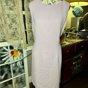 Chic Lilac Sleeveless Sheath Dress for Work